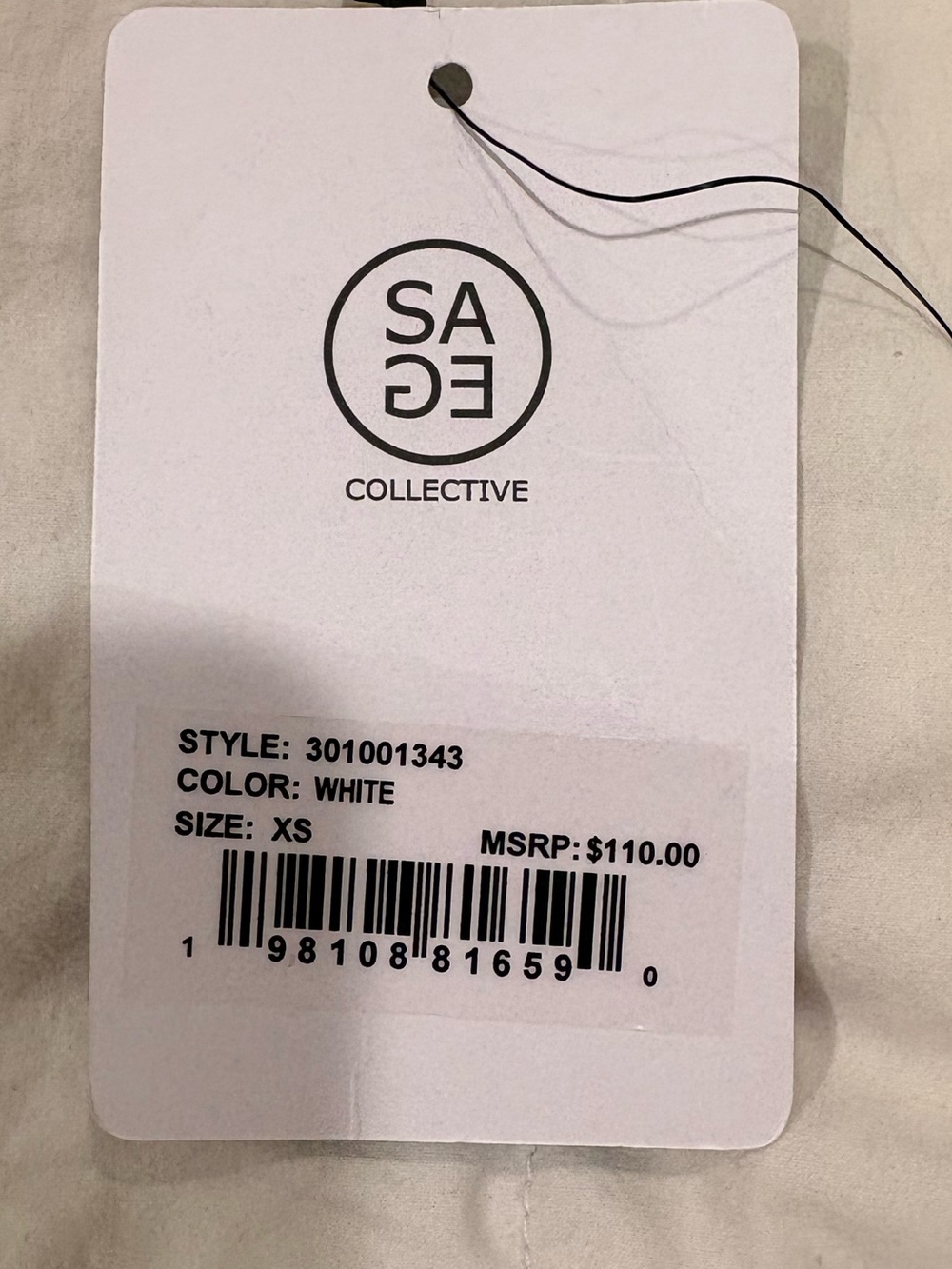 Sage Collective Pro Shop White Tennis Dress XS NWT Shelf Bra Skort - Picture 9 of 10
